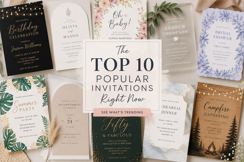10 most popular party themes for 2026 - digital invitation ideas by JBDesigns