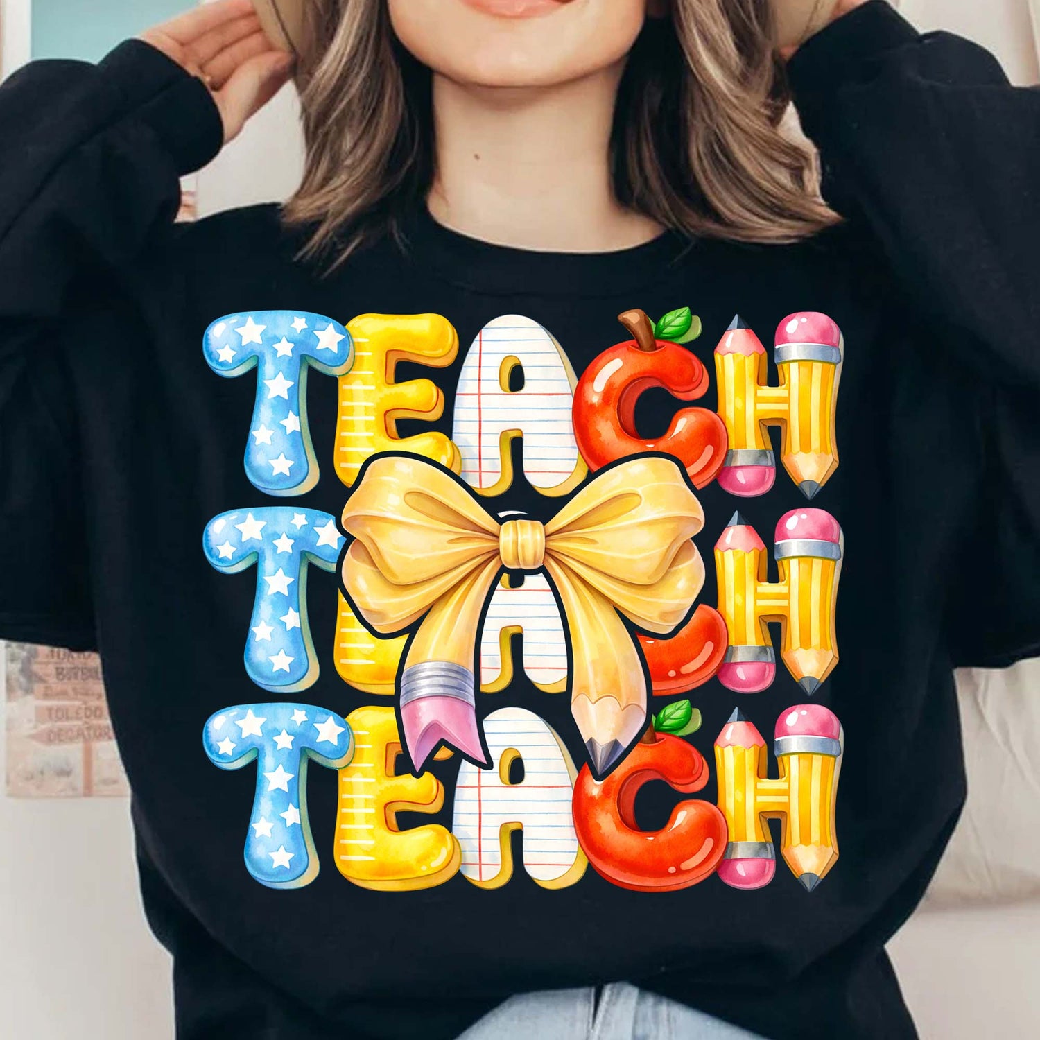 Elegant teacher shirt displaying professional attire perfect for educational settings and formal occasions.