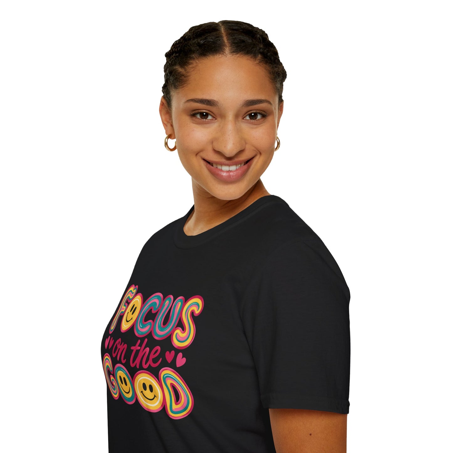 Focus on the Good Retro Smiley | Positive Vibes Shirt.