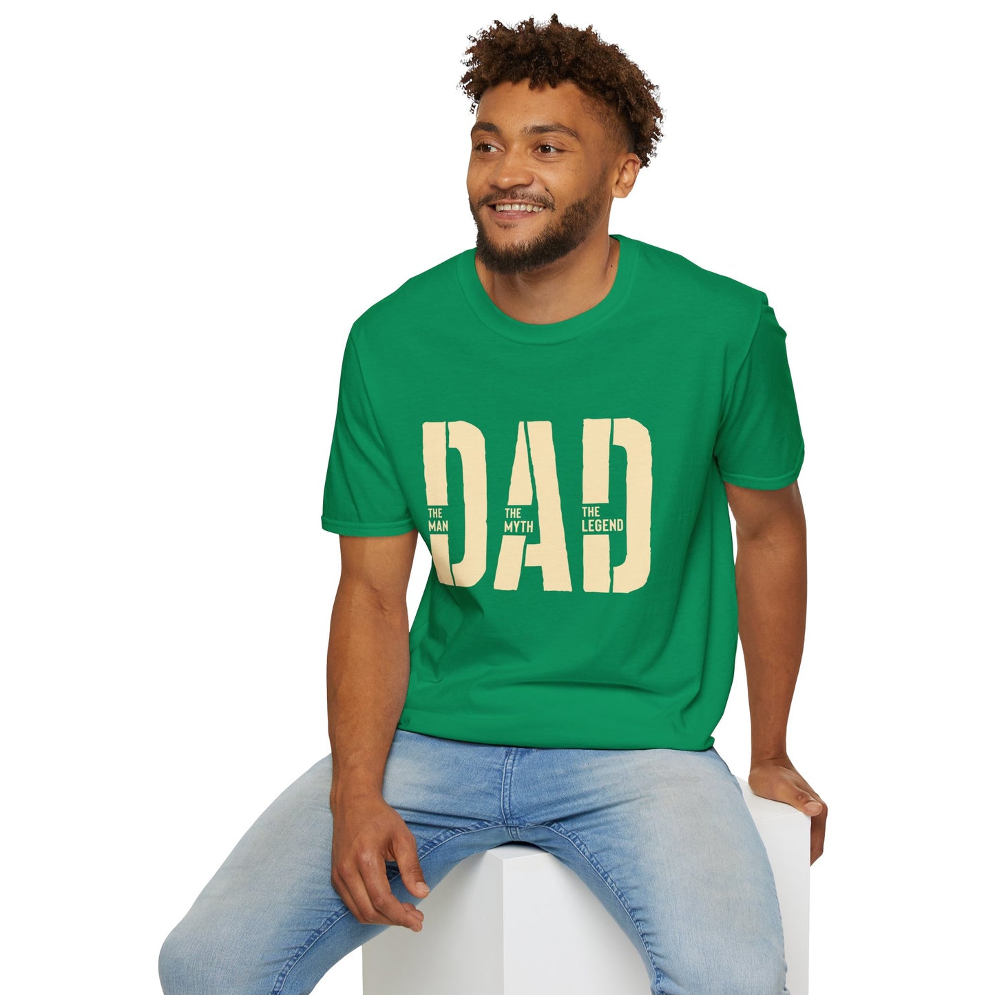 Dad Graphic T-Shirt | Minimal Retro Block Letter Tee.