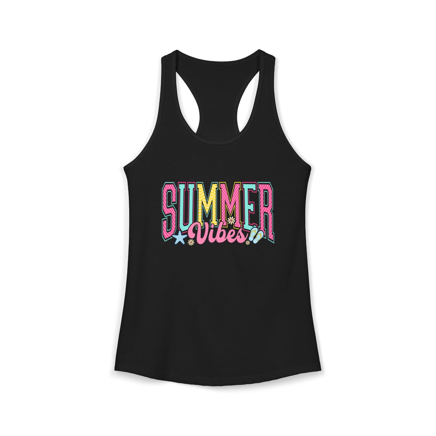 Summer Vibes Racerback Tank | Women's Beachy Casual Activewear.