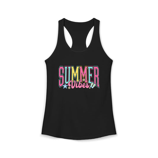 Summer Vibes Racerback Tank | Women's Beachy Casual Activewear.