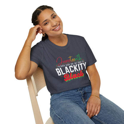 Juneteenth "Blackity Black" T-Shirt | Celebration Tee for Black Pride.
