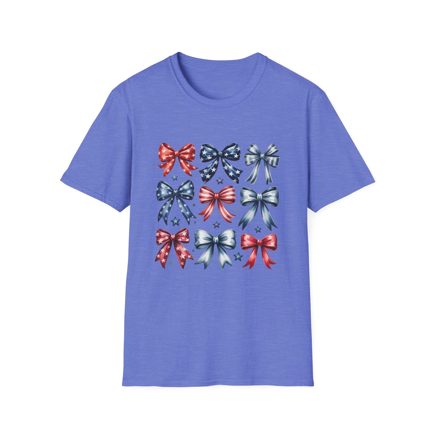 Red White Blue Bows T-Shirt | 4th of July Memorial Day Shirt
