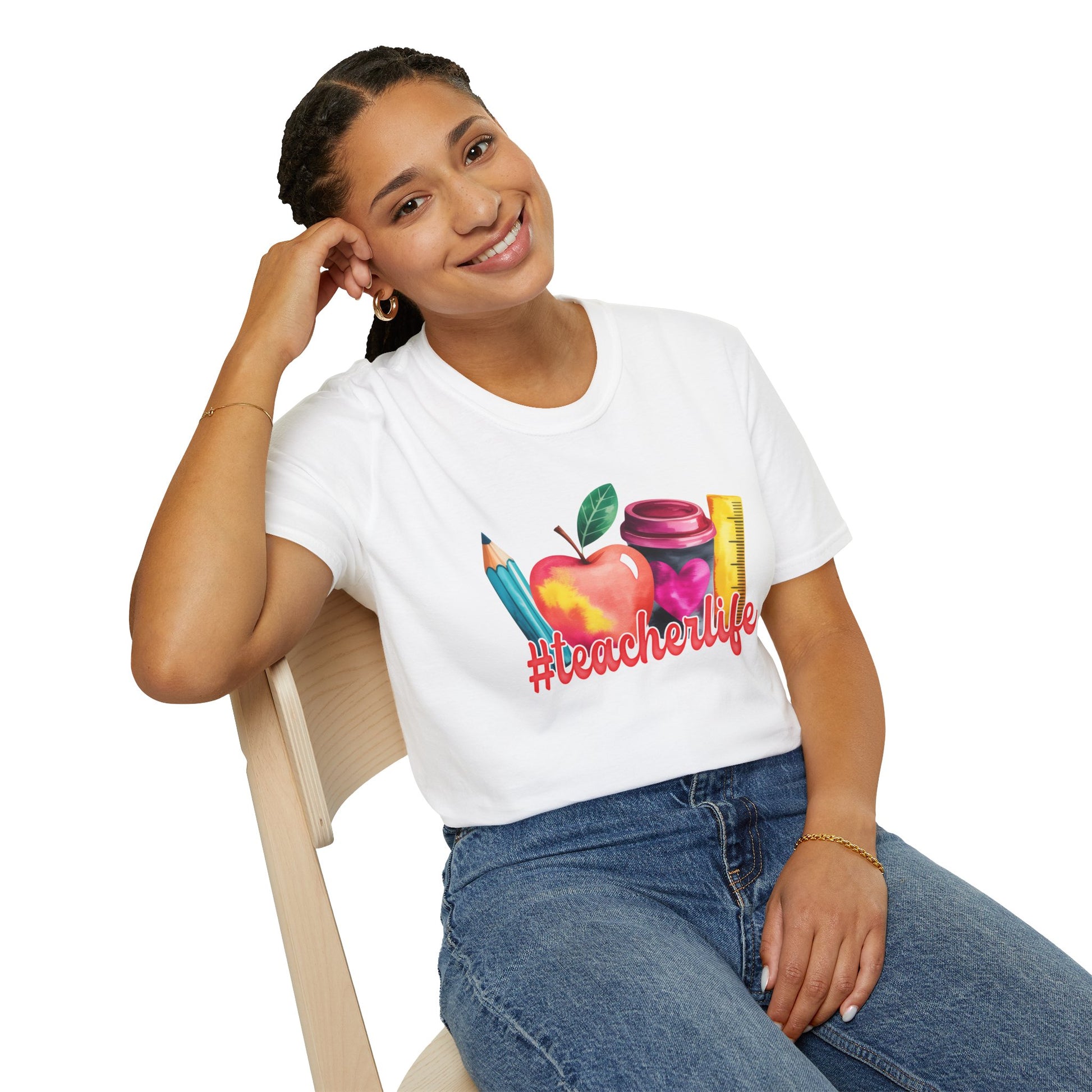 Teacher wearing a professional shirt, representing education and formal attire for classroom settings