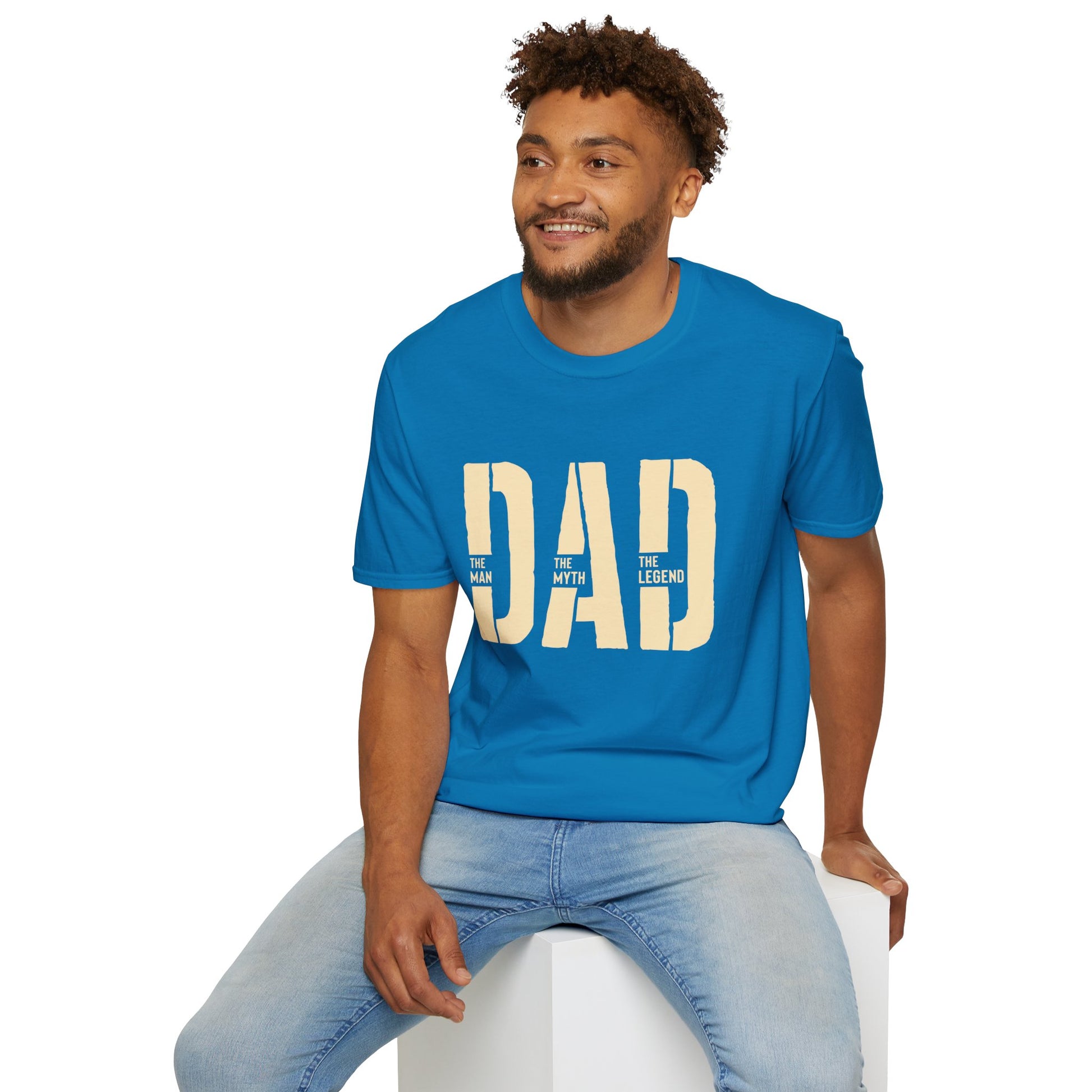 Dad Graphic T-Shirt | Minimal Retro Block Letter Tee.