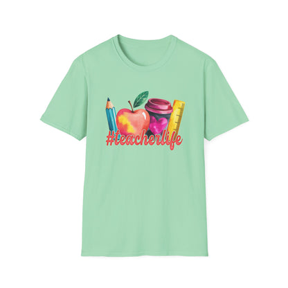 Teacher wearing a professional shirt, representing education and formal attire for classroom settings