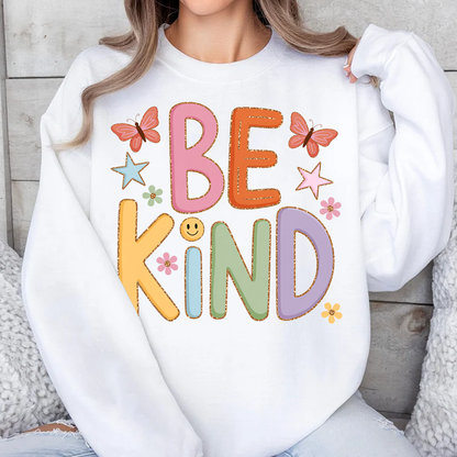 Be Kind PNG | Mental Health Retro Smiley Sublimation Design | SVG PNG | Digital Download