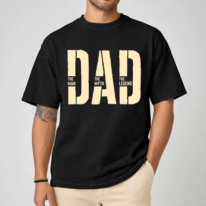 “Fathers Day SVG PNG, Dad The Man The Myth The Legend Shirt Design, Cricut Sublimation File, Digital Download