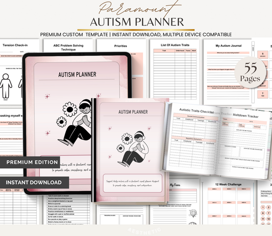 Digital Download Autism Planner | Daily Routine, Behavior & Support Planner