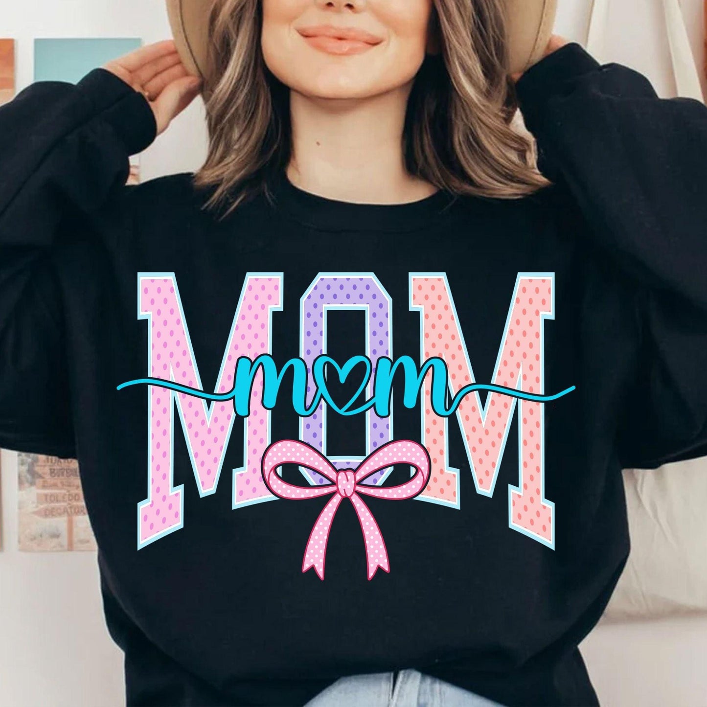 Varsity Mom SVG PNG | Script Mama Shirt Sublimation Design.