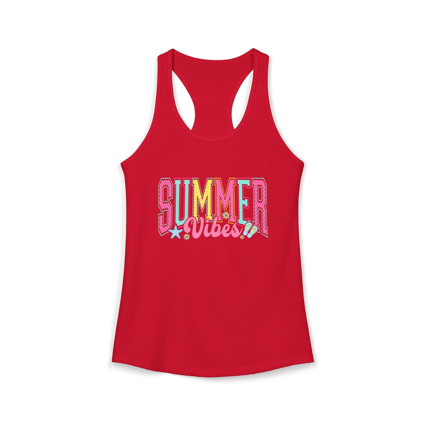 Summer Vibes Racerback Tank | Women's Beachy Casual Activewear.