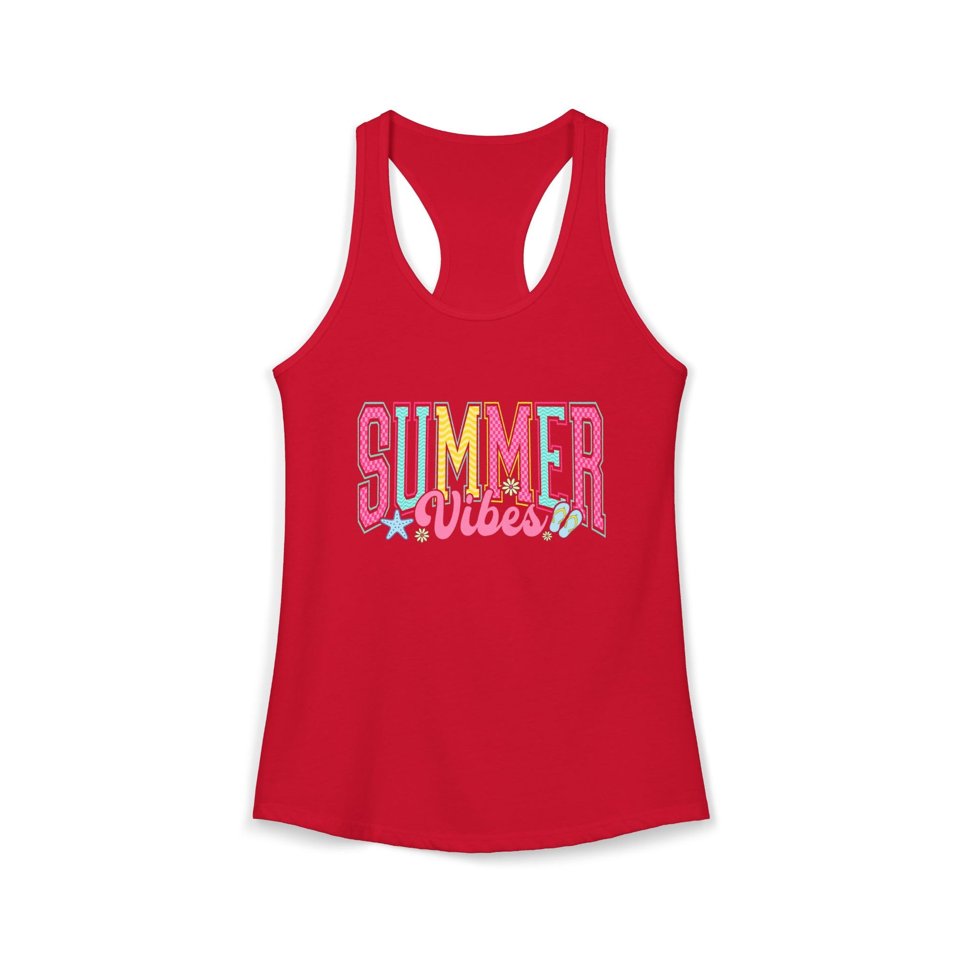 Summer Vibes Racerback Tank | Women's Beachy Casual Activewear.