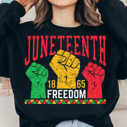 Juneteenth Freedom 1865 SVG & PNG | Black History Fist Shirt Design | Digital Download