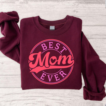Best Mom Ever SVG PNG | Retro Badge Shirt Design.