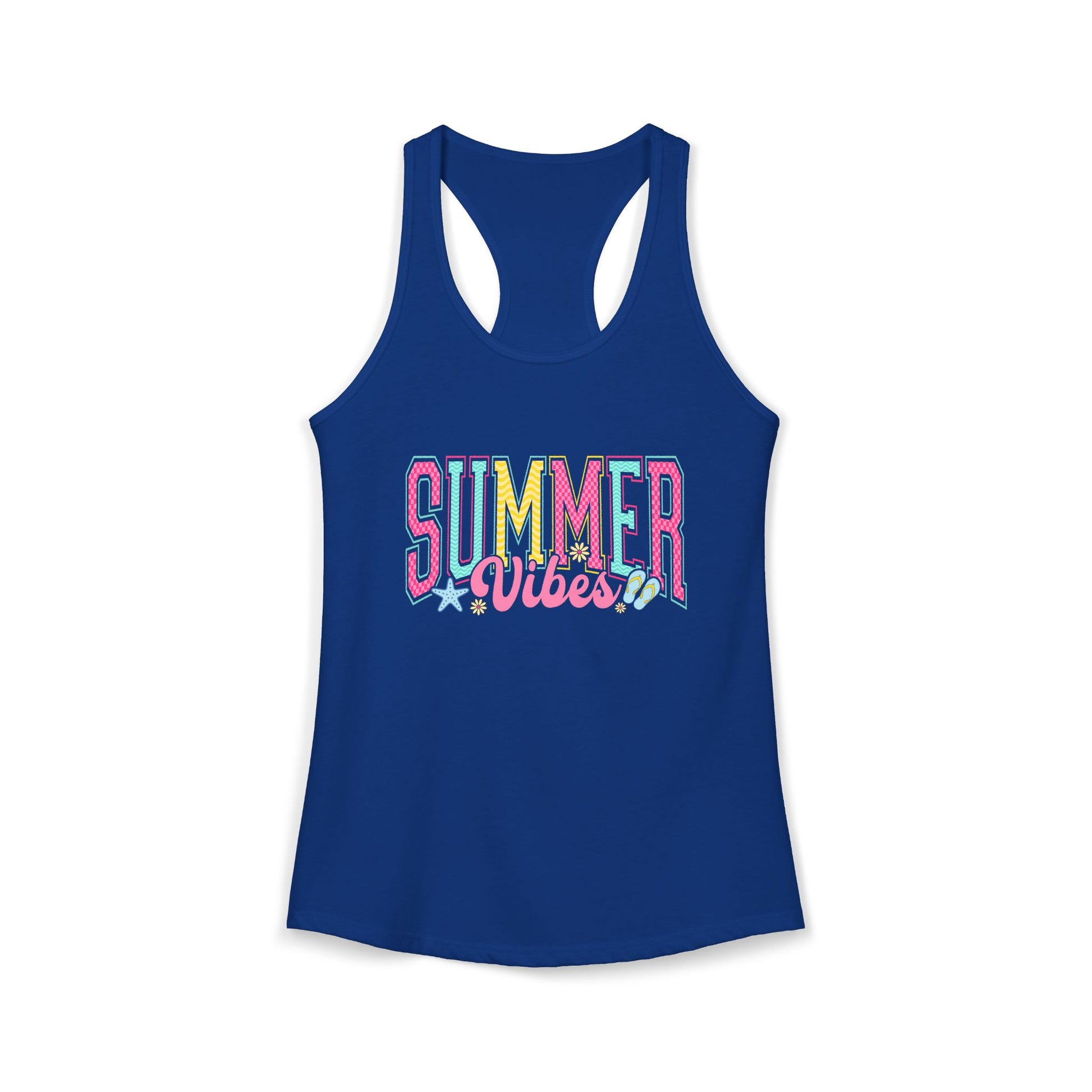 Summer Vibes Racerback Tank | Women's Beachy Casual Activewear.