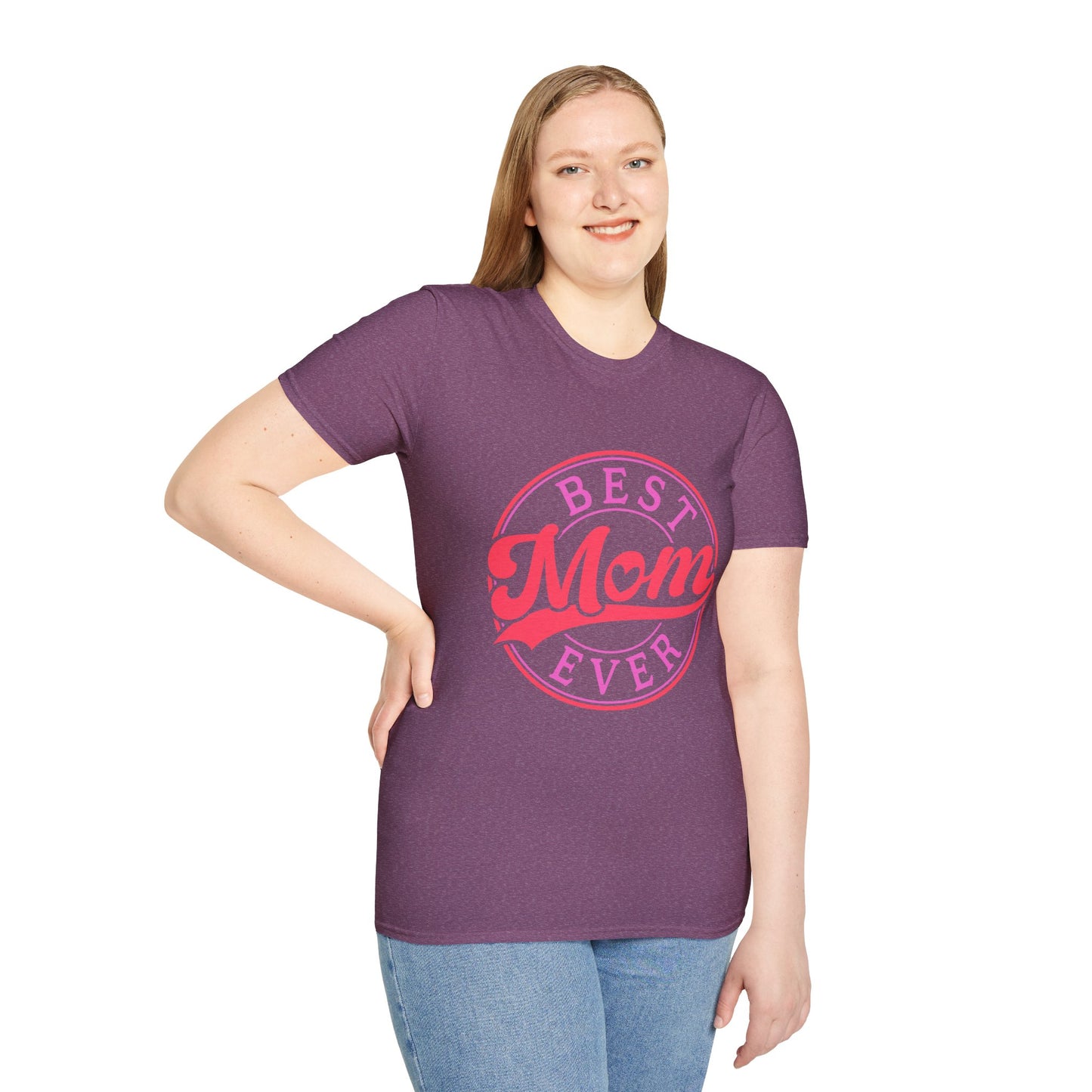 Best Mom Ever T-Shirt | Pink Retro Graphic Tee for Moms
