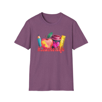 Teacher wearing a professional shirt, representing education and formal attire for classroom settings