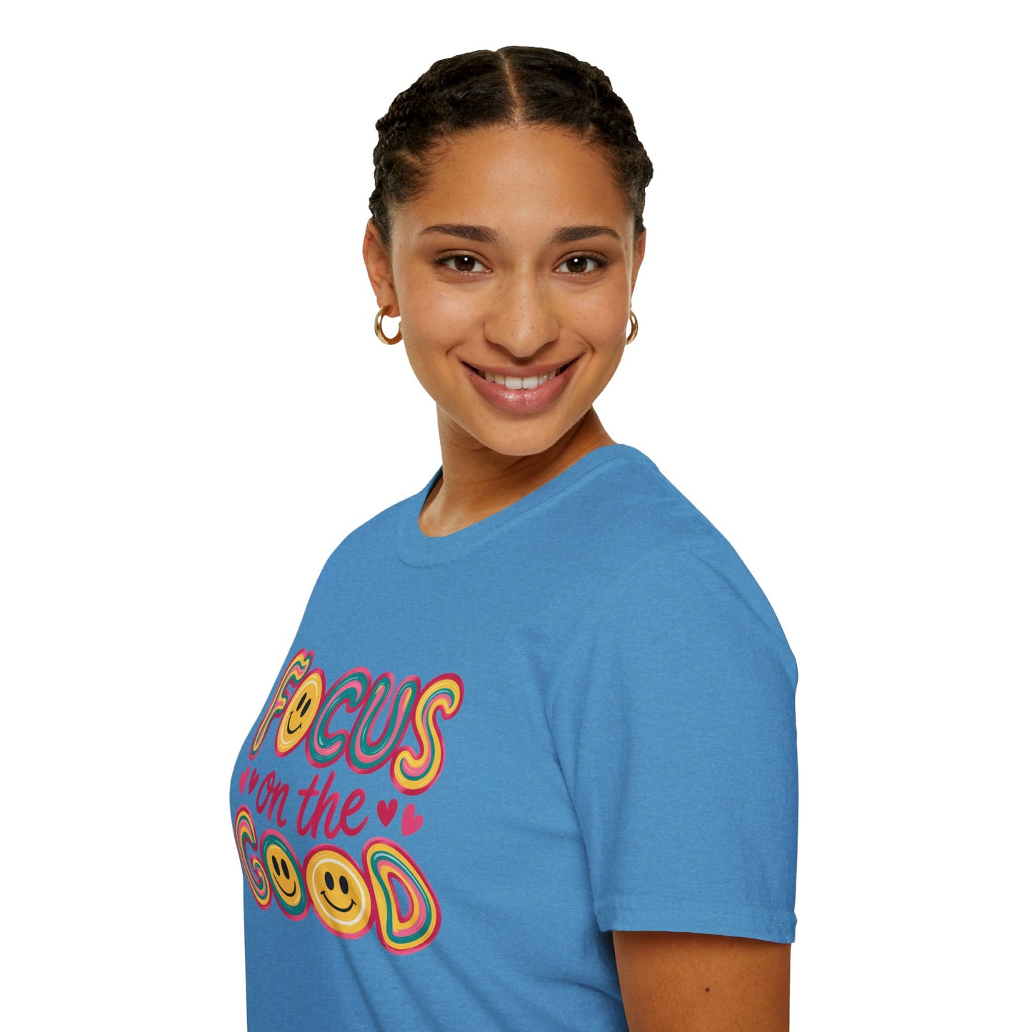 Focus on the Good Retro Smiley | Positive Vibes Shirt.