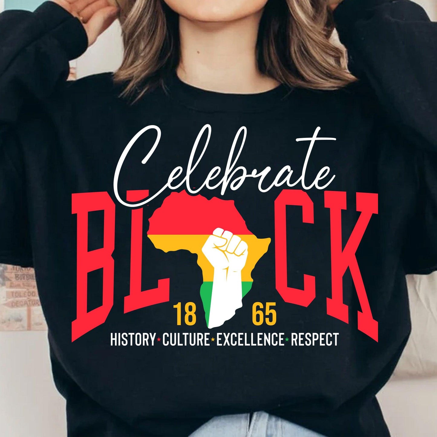 Celebrate Black Juneteenth 1865 SVG PNG | Black History Culture Excellence Design | Digital Download