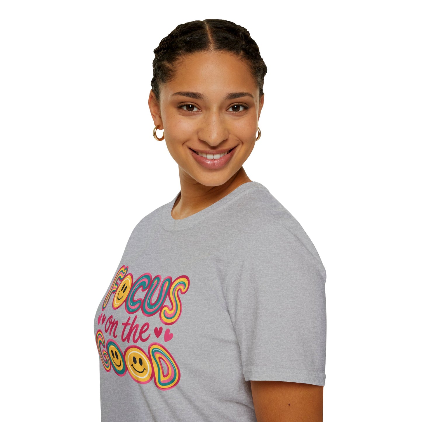 Focus on the Good Retro Smiley | Positive Vibes Shirt.