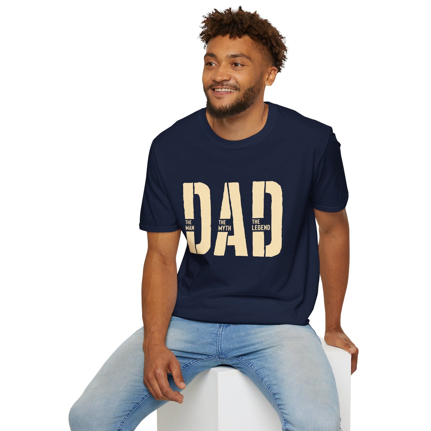 Dad Graphic T-Shirt | Minimal Retro Block Letter Tee.