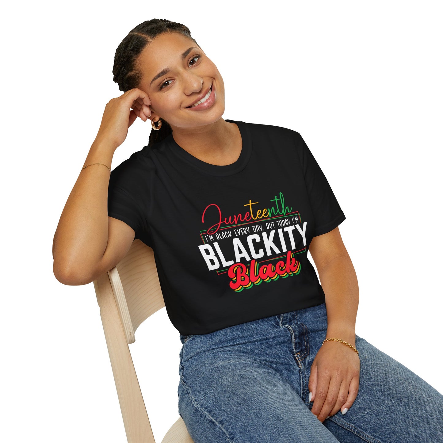 Juneteenth "Blackity Black" T-Shirt | Celebration Tee for Black Pride.