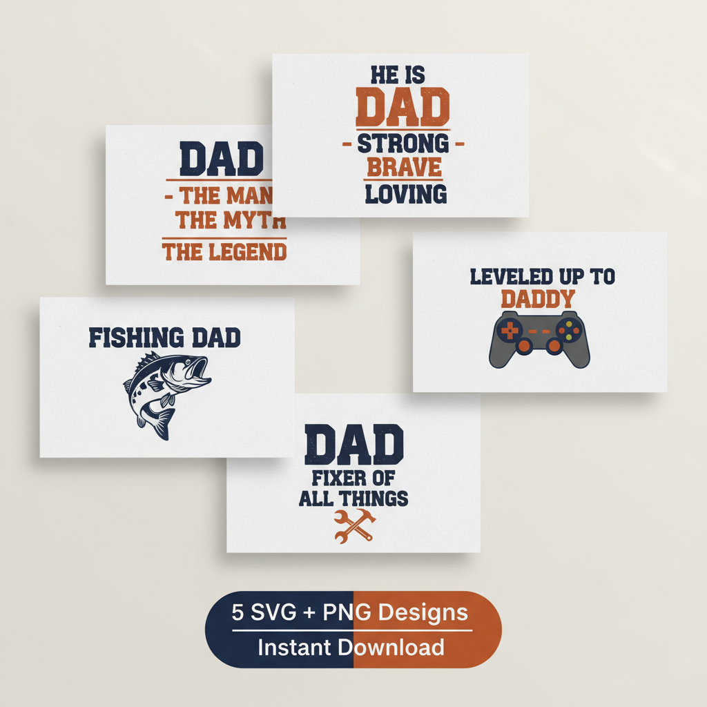 Dad SVG Bundle Mockup
