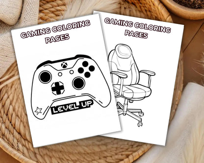 Gaming Coloring Pages Printable | Video Game Activity for Kids | Gamer Coloring Book | Instant Download - JBDesigns