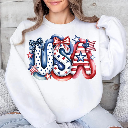 4th of July PNG | American Flag Design | USA Independence Day Sublimation PNG | Patriotic Digital Download