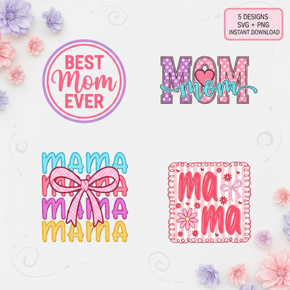 Mom SVG Bundle Mockup