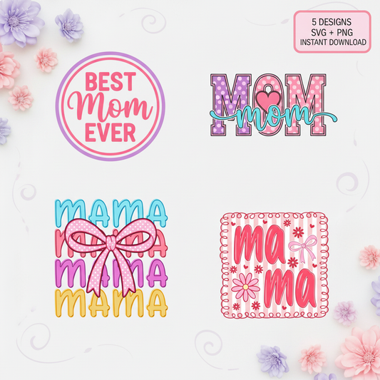 Mom SVG Bundle Mockup